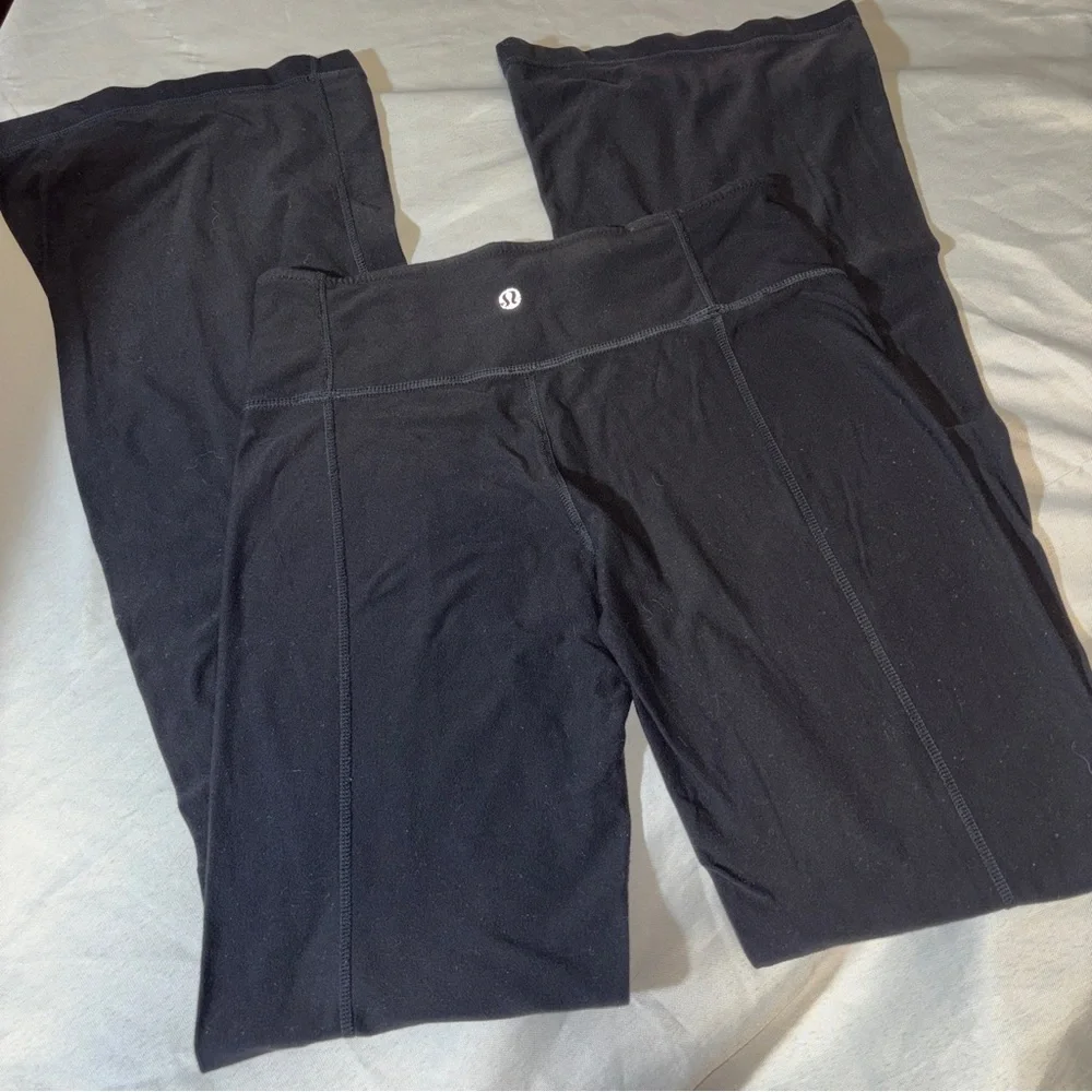 RARE vintage Lululemon flare bottom yoga pants size 4
